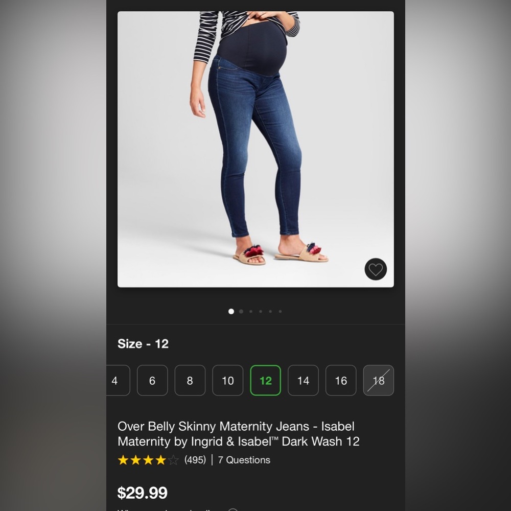 Isabel maternity skinny jeans size 12